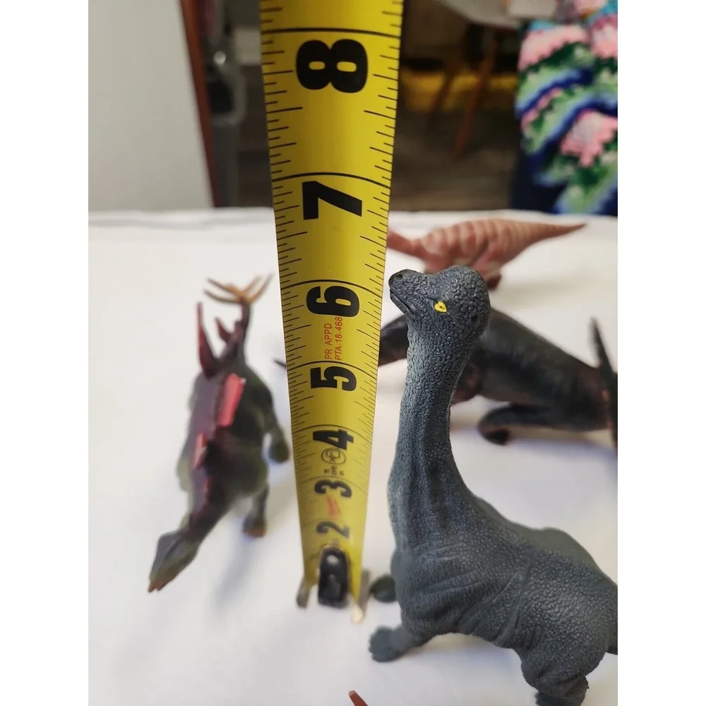 Huge Collection Of Toy Dinosaurs Various Sizes Lot Of 10‎  Pre Owned